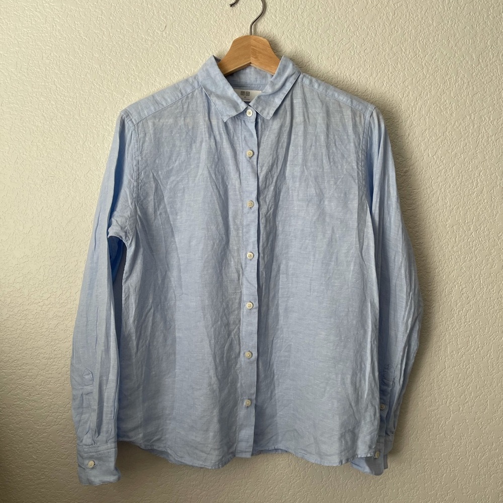 Premium Linen Uniqlo Collared Shirt